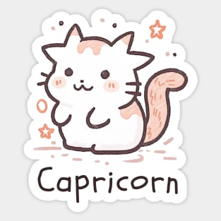 Capricorn Cat Sticker